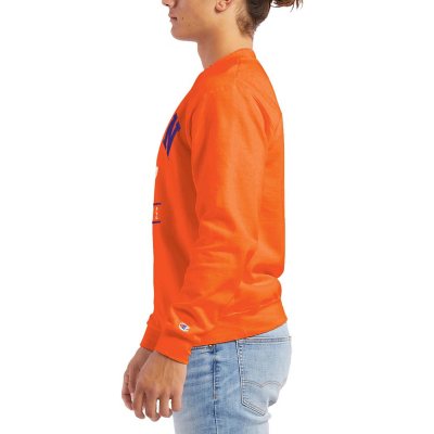 Orange champion online crewneck