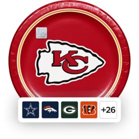 NFL Dinner Paper Plates, 10", 85 ct., Choose Team