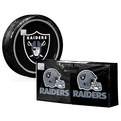 NFL Licensed Plates and Napkins Kit, 285 ct. - Las Vegas Raiders