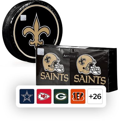 NFL Licensed Plates and Napkins Kit, 285 ct. - New Orleans Saints:- New Orleans Saints
