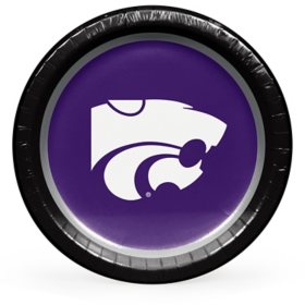 Kansas State Wildcats NCAA Round Paper Plates, 10", 85 ct. 