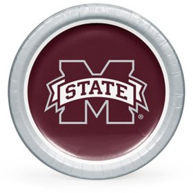 Mississippi State Bulldogs NCAA Round Paper Plates, 10", 85 ct. 