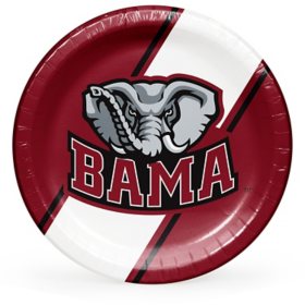 Alabama Crimson Tide NCAA Round Paper Plates, 10", 85 ct. 