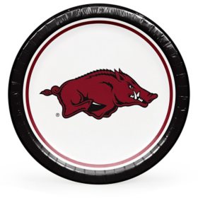 Arkansas Razorbacks NCAA Round Paper Plates, 10", 85 ct. 