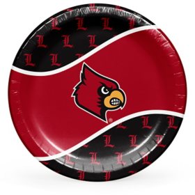 Louisville Cardinals NCAA Round Paper Plates, 10", 85 ct. 