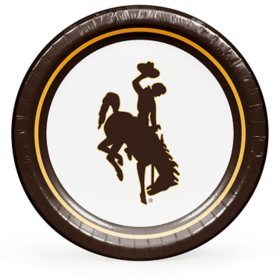 Wyoming Cowboys NCAA Round Paper Plates, 10", 85 ct. 