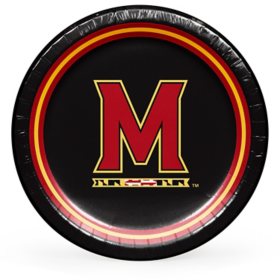 Maryland Terrapins NCAA Round Paper Plates, 10", 85 ct. 