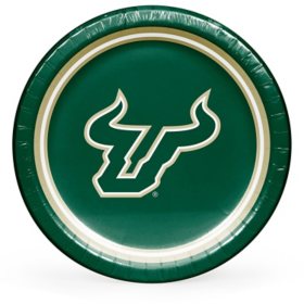 South Florida Bulls NCAA Round Paper Plates, 10", 85 ct. 