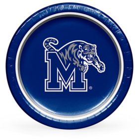 Memphis Tigers NCAA Round Paper Plates, 10", 85 ct. 
