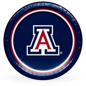 Arizona Wildcats NCAA Round Paper Plates, 10", 85 ct. 