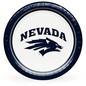 Nevada Wolf Pack NCAA Round Paper Plates, 10", 85 ct. 