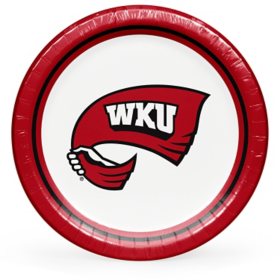 Western Kentucky Hilltoppers NCAA Round Paper Plates, 10", 85 ct. 