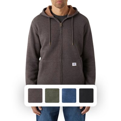 Lee Men's Full Zip Fleece Thermal Bonded Hoodie - Sam's Club