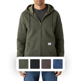 Men's Essential Quilted Full-Zip Hoodie, Men's Tops