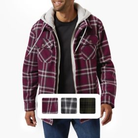 Lee Men's Sherpa Bonded Flannel Shacket