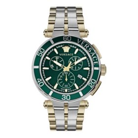 Versace Greca Chrono Watch With Two-Tone Bracelet 45mm VE3L00422		