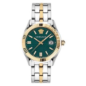 Versace Men's Greca Time 41MM Two Tone Bracelet Watch