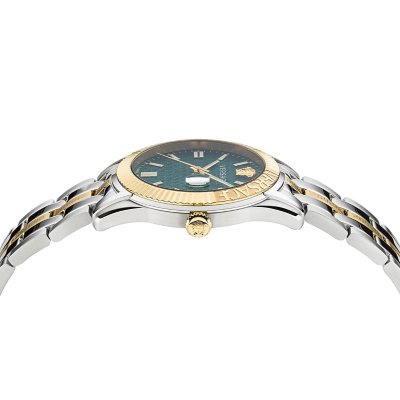 Versace Men's Greca Time Two Tone Bracelet Watch, 41mm