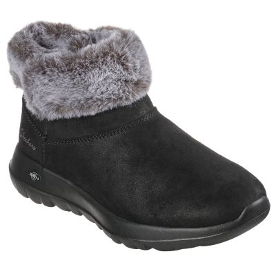 Skechers memory fur clearance boots