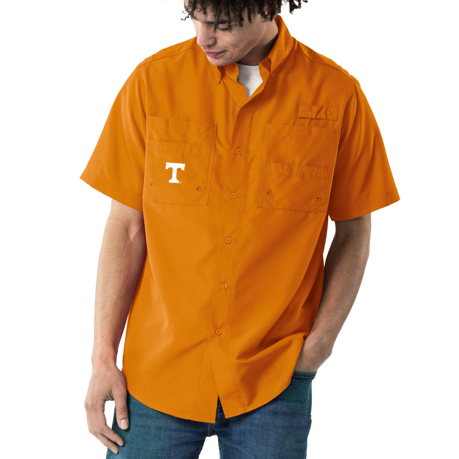 Knights Apparel NCAA River Shirt- Tennessee Vols/ XL