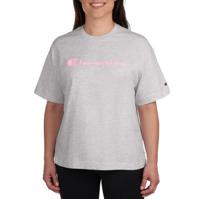 Champion Women's Boyfriend Fit Short Sleeve Tee - Sam's Club