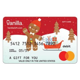 Vanilla Mastercard Gingerbread Man eGift Card