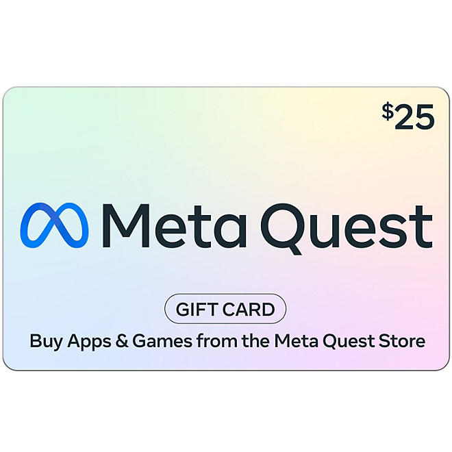 Meta Quest $25 Email Delivery Gift Card