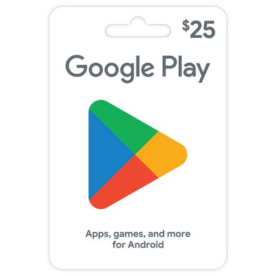 Google Play Email Delivery Gift Card - Various Amounts - Sam's Club