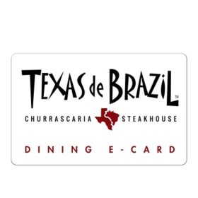 Texas De Brazil $50 Email Delivery Gift Card
