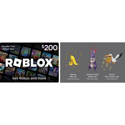 Roblox $200 Digital Gift Card [Includes Free Virtual Item