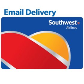 Southwest Airlines $250 Email Delivery Gift Card