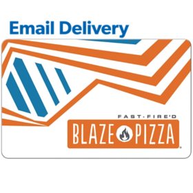 Blaze Pizza $50 Email Delivery Gift Card