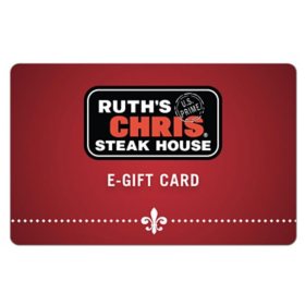 Ruth's Chris $50 Email Delivery (E-mail Delivery)