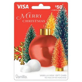 Vanilla Visa Ornament $50 Gift Card