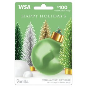 Vanilla Visa Ornament $100 Gift Card