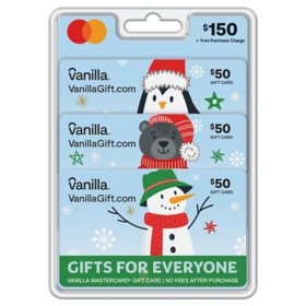 Vanilla Mastercard Jolly Friends $150 Value Gift Cards - 3 x $50