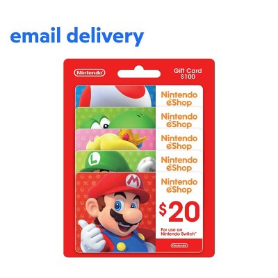 Nintendo $100 Email Delivery Gift Card Multi-Pack, 5 x $20