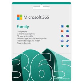 Microsoft 365 Family | 12-Month Subscription| Premium Office Apps | PC/Mac Download