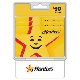 Hardee's $30 Gift Card Multi Pack, 3 x $10