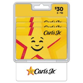 Carls Jr $30 Gift Card