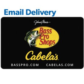 Bass Pro Shops $100 Email Delivery Gift Card