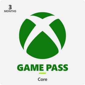 Xbox Game Pass Core Email Delivery Gift Card, Various Amounts