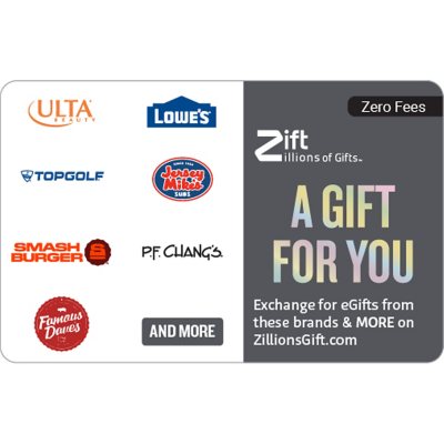A Gift for You $50 Grey eGift Card - Zift Zillions of Gifts