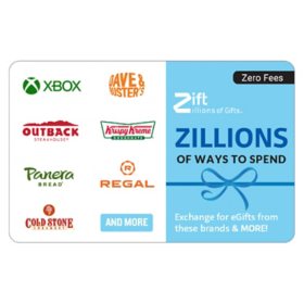 Zift Zillions $50 Email Delivery Gift Card