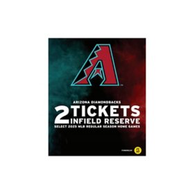 MLB Arizona Diamondbacks, Two (2) Infield Reserve Tickets eVoucher
