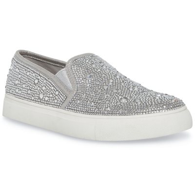 steve madden slip on black sneakers