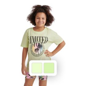 Limited Too Girls Active Biker Short Set