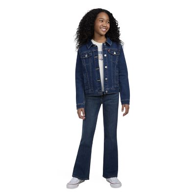 Levis denim jacket girls deals