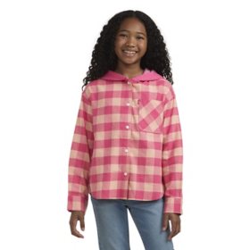 Levi's Girls Hooded Flannel Shirt