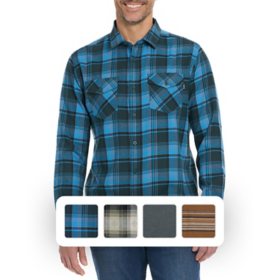 Hurley Men's Brushed Flannel Long Sleeve Button Up Shirt